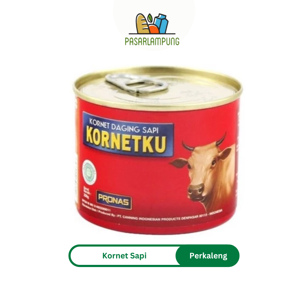 Pronas Kornet Daging Sapi Olahan 200 Gram Kaleng