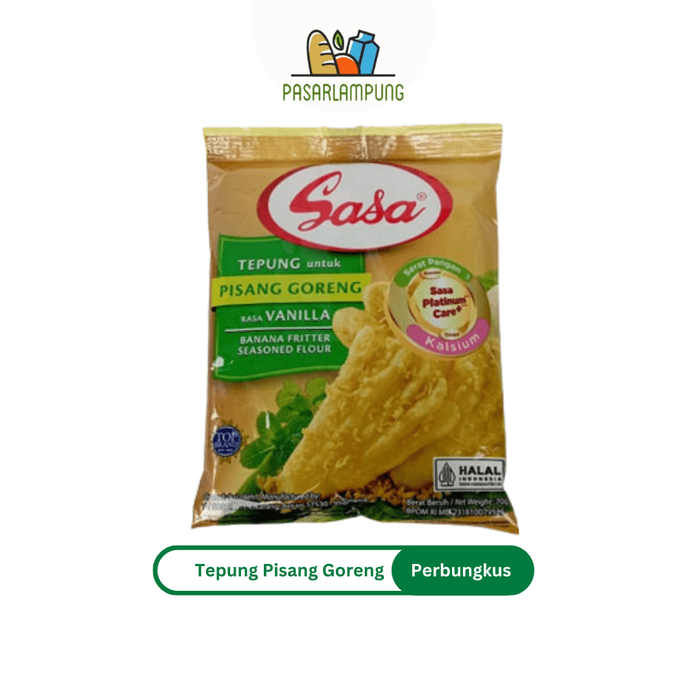 Tepung Pisang Sasa Perbungkus Pasar Lampung