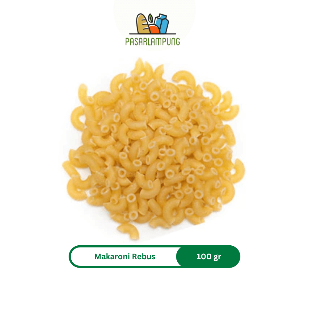Makaroni Pipa Rebus 100 Gram Pasar Lampung