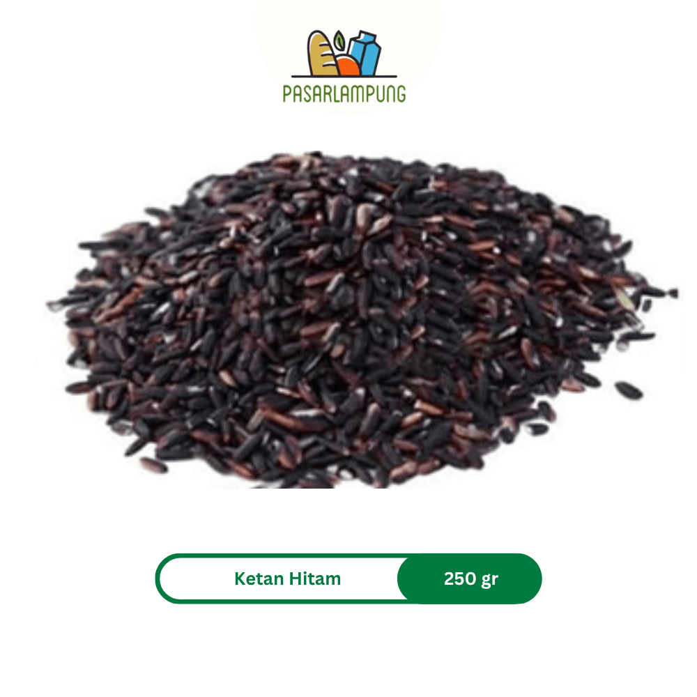 Ketan Hitam Lokal Segar Pasar Lampung