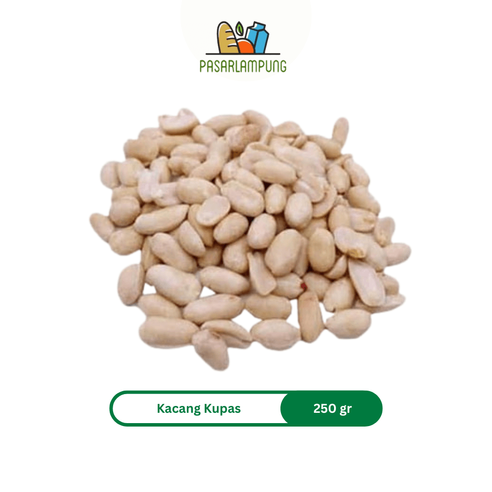 Kacang Tanah Kulit/Kupas 250 Gram Pasar Lampung